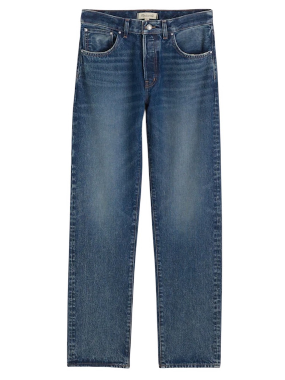 Madewell The Dean Easy Straight Jean Greendale Wash Rigid Size 33